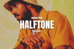 Print Halftone PSD Photo Effect