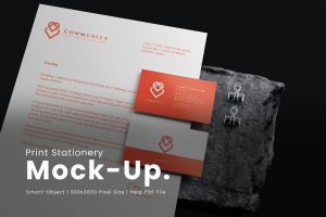 Print Stationery Mockup