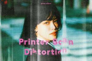 Printer Distortion Scanned Photo Effect