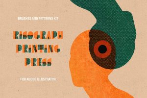 Printing Press Illustrator Brushes