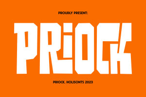 Priock Display Typeface