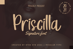 Priscilla – Cute Girly Font