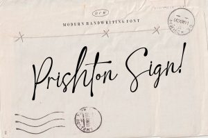 Prishton Sign Font
