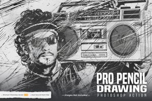 Pro Pencil Drawing Action