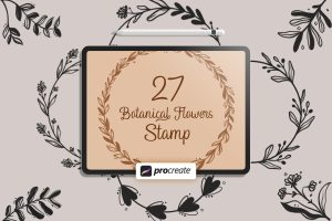 Procreate – Floral V.1 Stamps