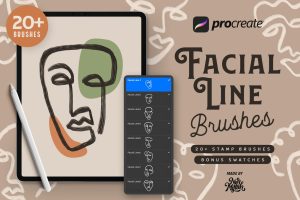Procreate Facial Line Brushes