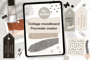 Procreate moodboard iPad collage