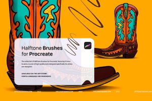 Procreate Retro Halftone Brushes