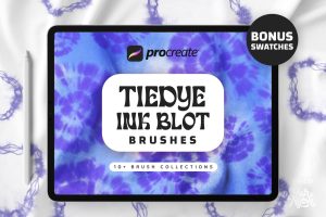 Procreate Tie Dye Ink Blot Brushes