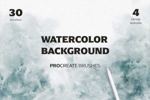 Procreate Watercolor Brushes for BG