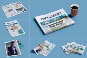 Professional Newspaper PSD Mockups