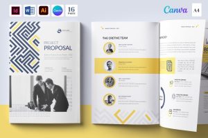 Project Proposal Canva Template | Word | Ai | ID