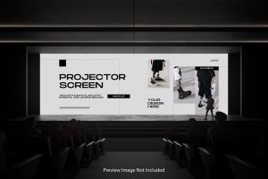 Projector Screen Mockup