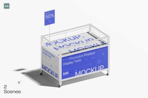 Promotion Product Display Table Mockup | 004