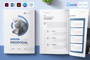Proposal  | Canva | Docx | AI | ID | 20 Pages