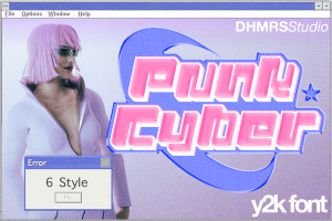 Punk Cyber – Modern Tech Y2K Game Font