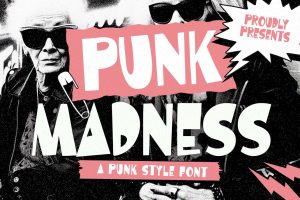 Punk Madness a Punk Style Font