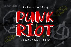 Punk Riot – HandDrawn Punk Font