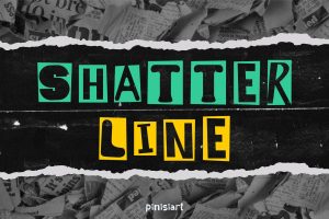 Punk Urban Font – Shatter Line