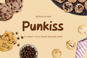 Punkiss – Cute Hand Drawn Font