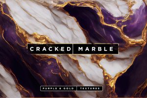 Purple & Gold Marble Textures Pack