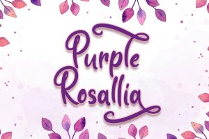 Purple Rosallia – Wedding Font