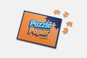 Puzzle Paper Mockup