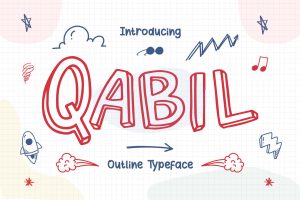 Qabil – Outline Typeface