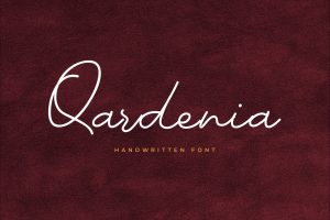 Qardenia Signature Font