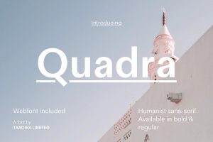 Quadra Sans-Serif + WebFont