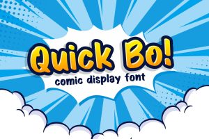 Quick Bo – Comic display font