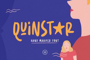 Quinstar – Hand Marker Font