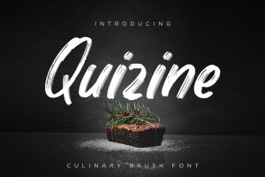 Quizine – Culinary Brush Font