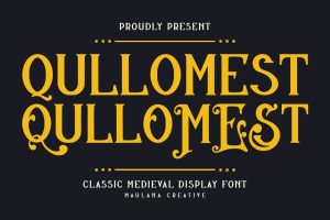 Qullomest Classic Medieval Display Font