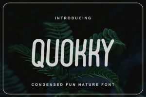 Quokky Condensed Fun Nature Font