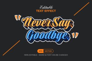 Quote Text Effect Sticker Style