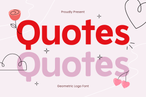 Quotes – Geometric Feminine Women Day Font