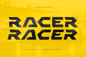 RACER – Racing Car Modern Font