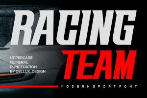 Racing Team – Modern Sport Font