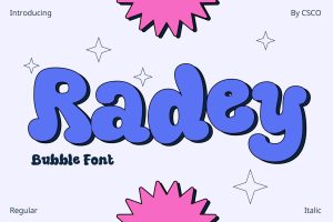 Radey – Bubble Font