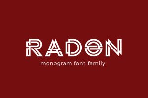 RADON monogram logo FONT