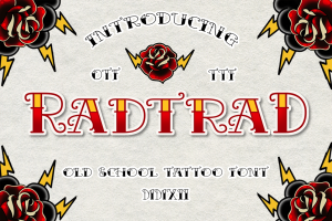 Radtrad Vintage Tattoo Font