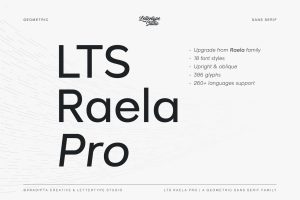 Raela Pro a Geometric Sans Serif Family