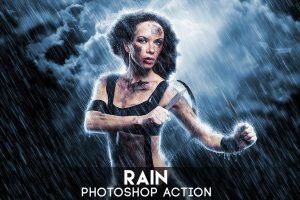 Rain Photoshop Action