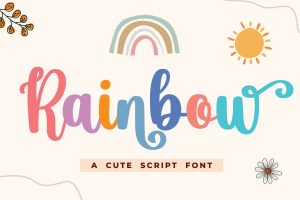 Rainbow – Christmas Font