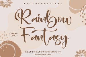 Rainbow Fantasy Handwritten Font