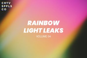 Rainbow Light Leaks Textures Vol. 04