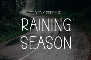 Raining Season – Light & Thin Font
