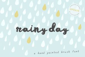 Rainy Day Brush Font