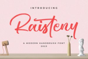 Raisteny – Brush Font